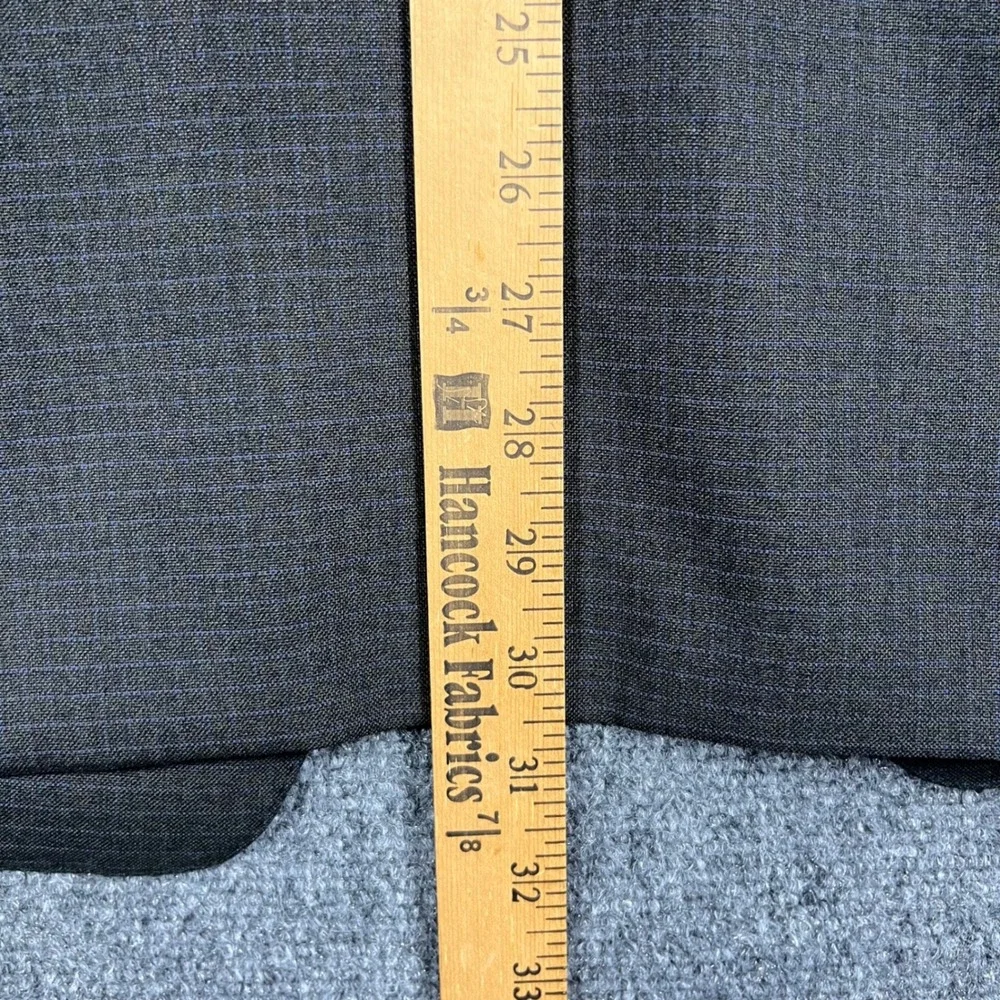 Canali Blazer Men 40R Grey Blue Super‎ 120s Wool 3-Button Sport Coat Italy